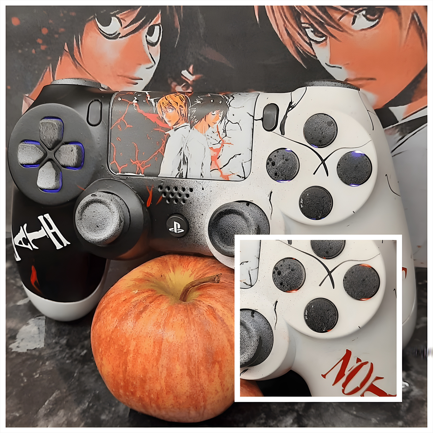 Personalised death note anime sony play station 4 controller