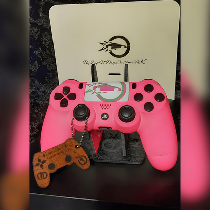 personalised pink ps4 controller