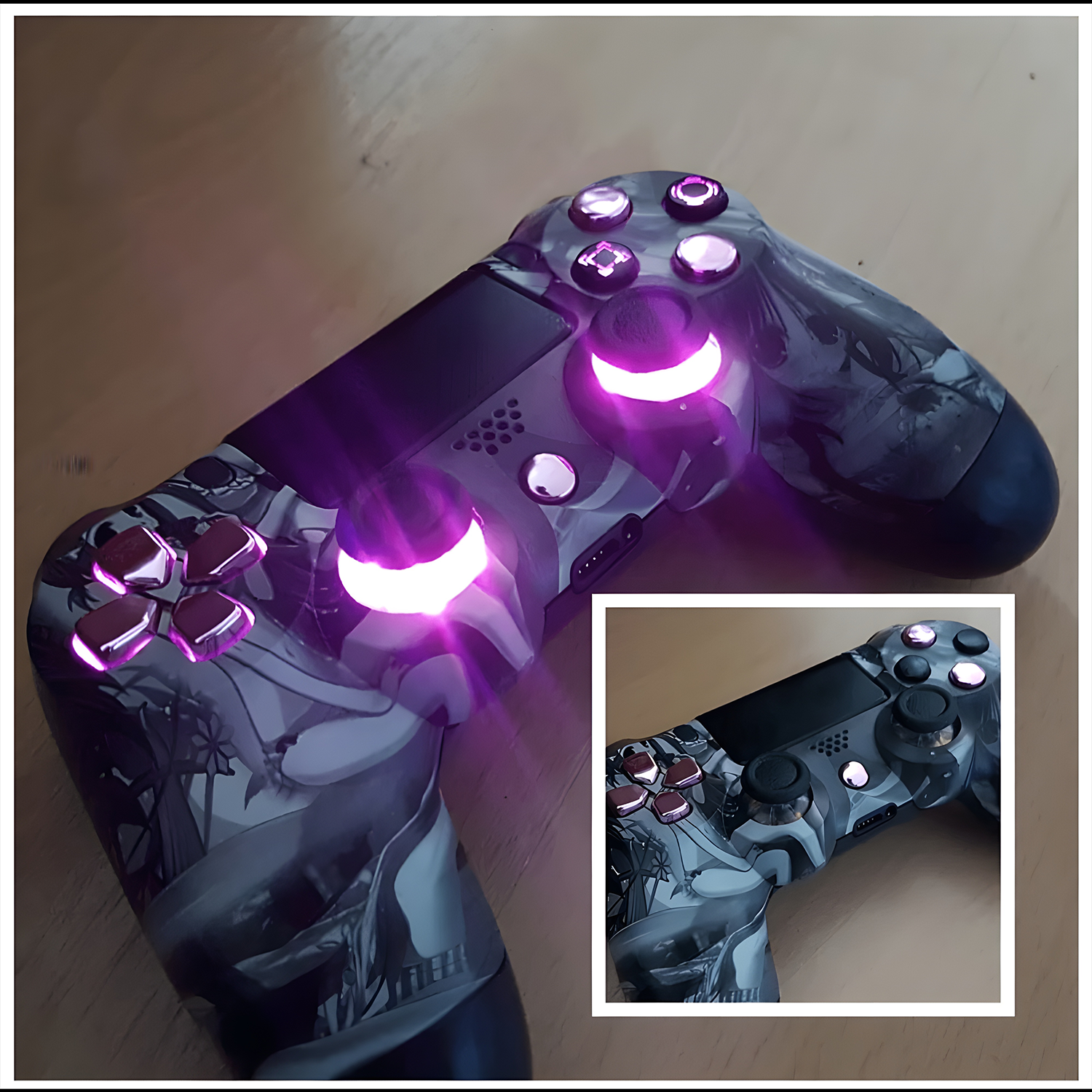 custom ps4 controller with led lights