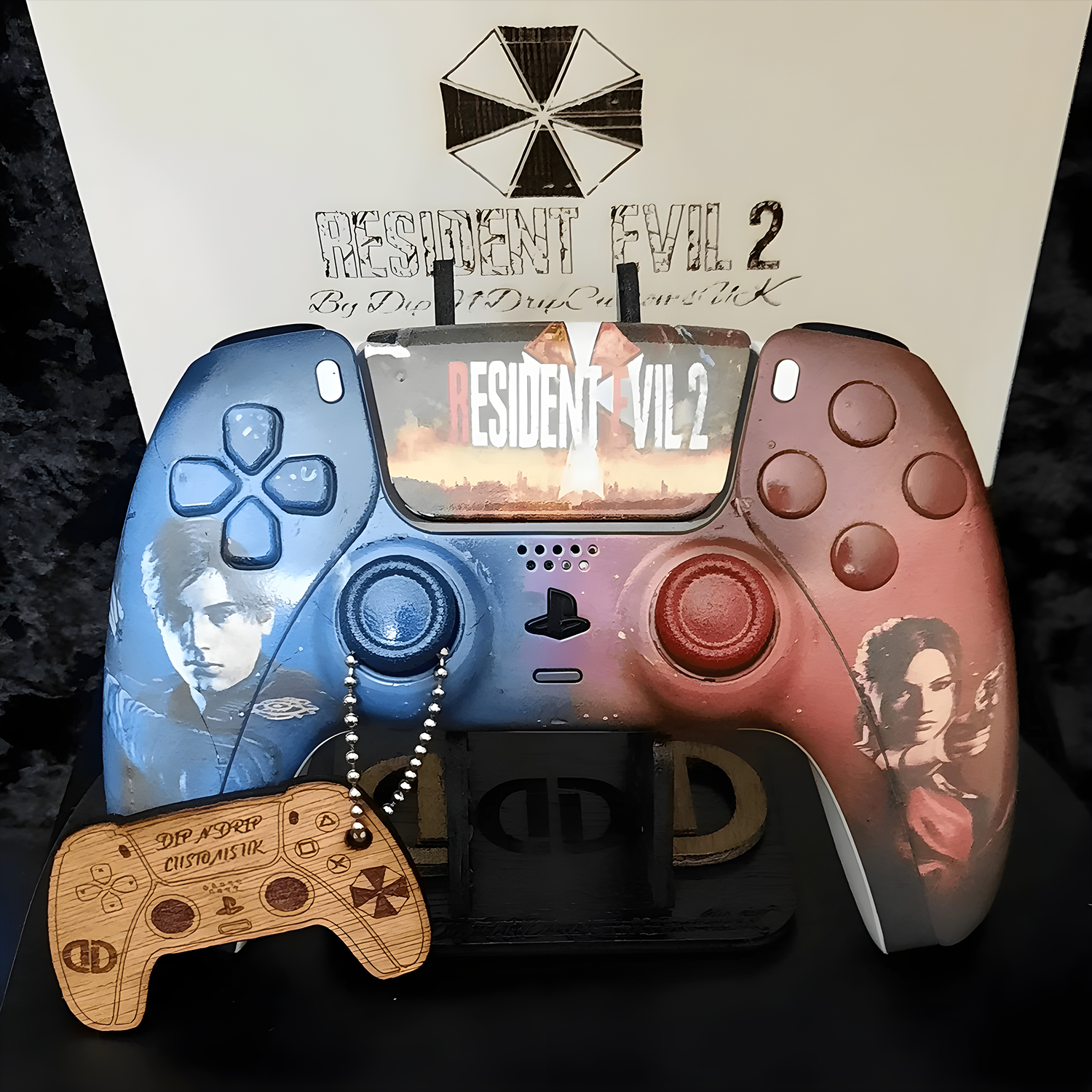Resident evil 2 personalized PS5 controller.